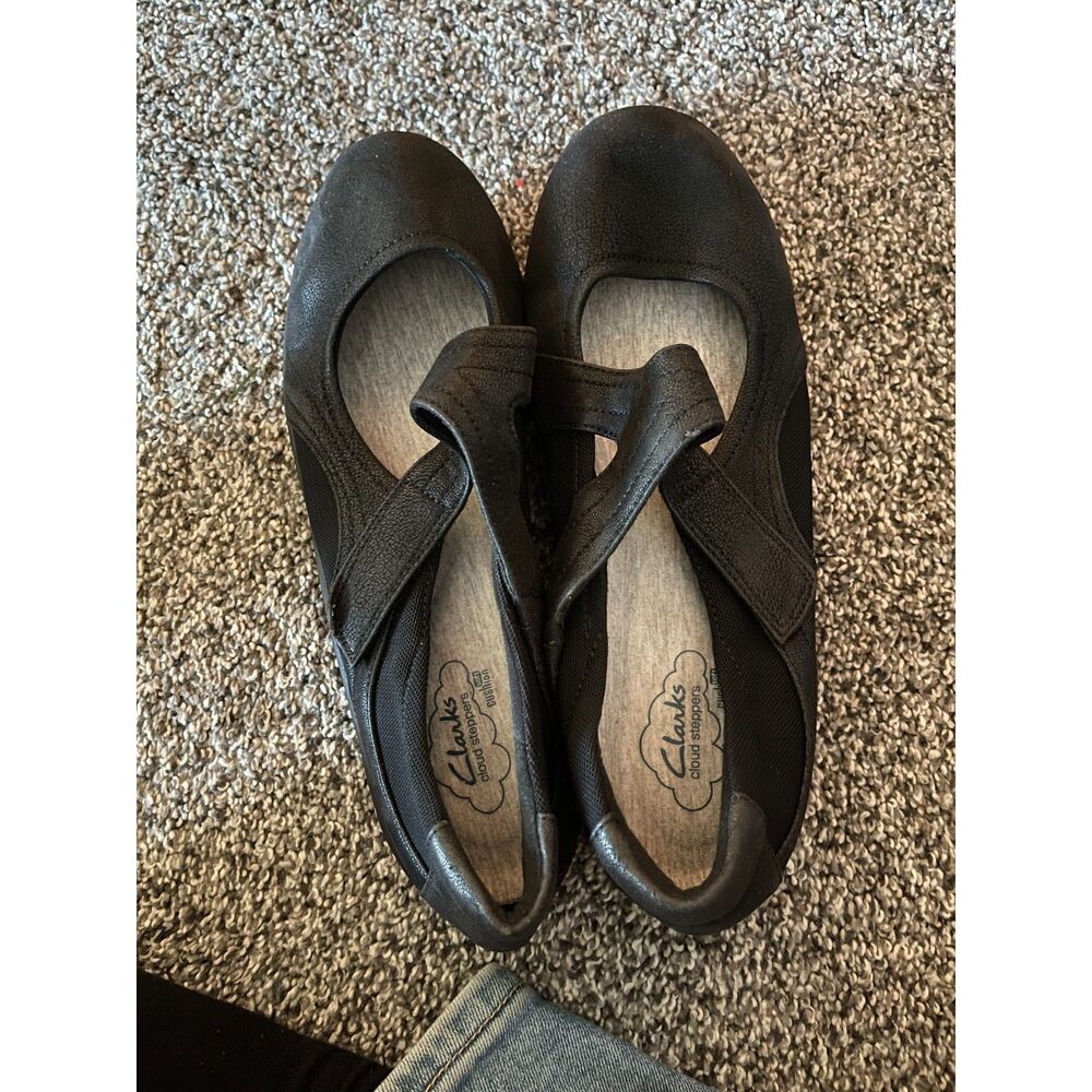 New Clarks Cloudsteppers black Sillian Bella shoes 9 1/2W